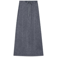 SB6CM2114SL QEW LADIES MINERAL WASH STRAIGHT MAXI SKIRT