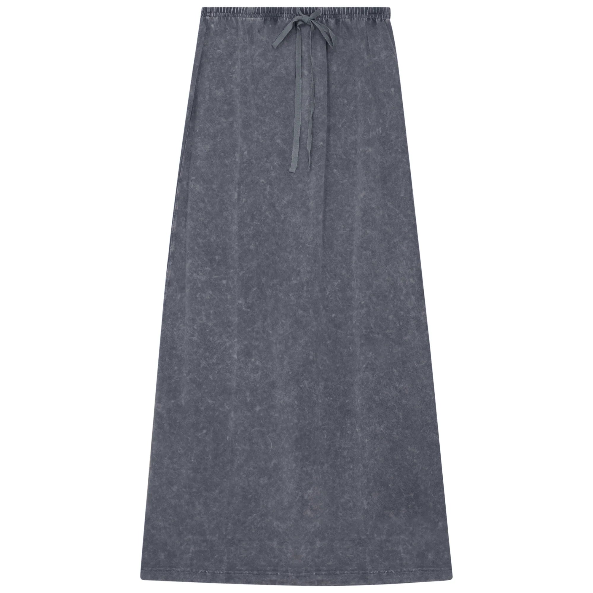 SB6CM2114SL QEW LADIES MINERAL WASH STRAIGHT MAXI SKIRT