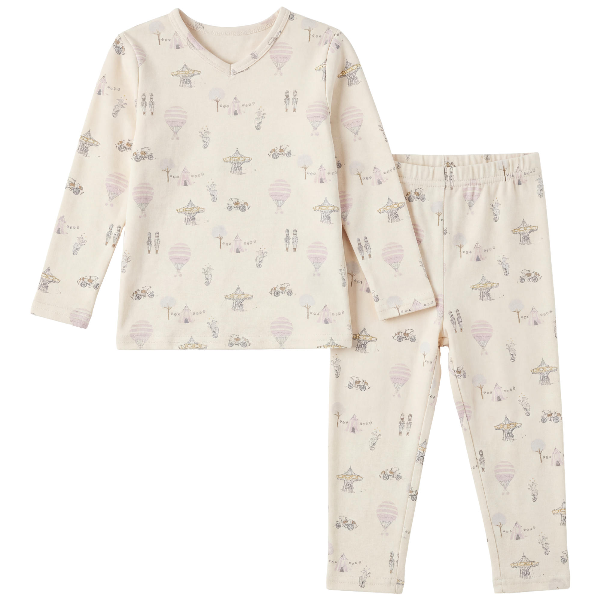 SB6CP7317E LITTLE FRAGILE COTTON PRINT 2PC SET
