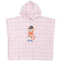 SB6CP7348 FRAGILE PONCHO IN TERRY EMBROIDERY