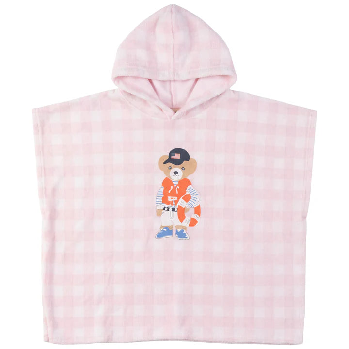 SB6CP7348 FRAGILE PONCHO IN TERRY EMBROIDERY