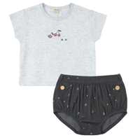 SB6CP7350G LOLA CHERRY WOVEN DENIM BLOOMER 2PC SET