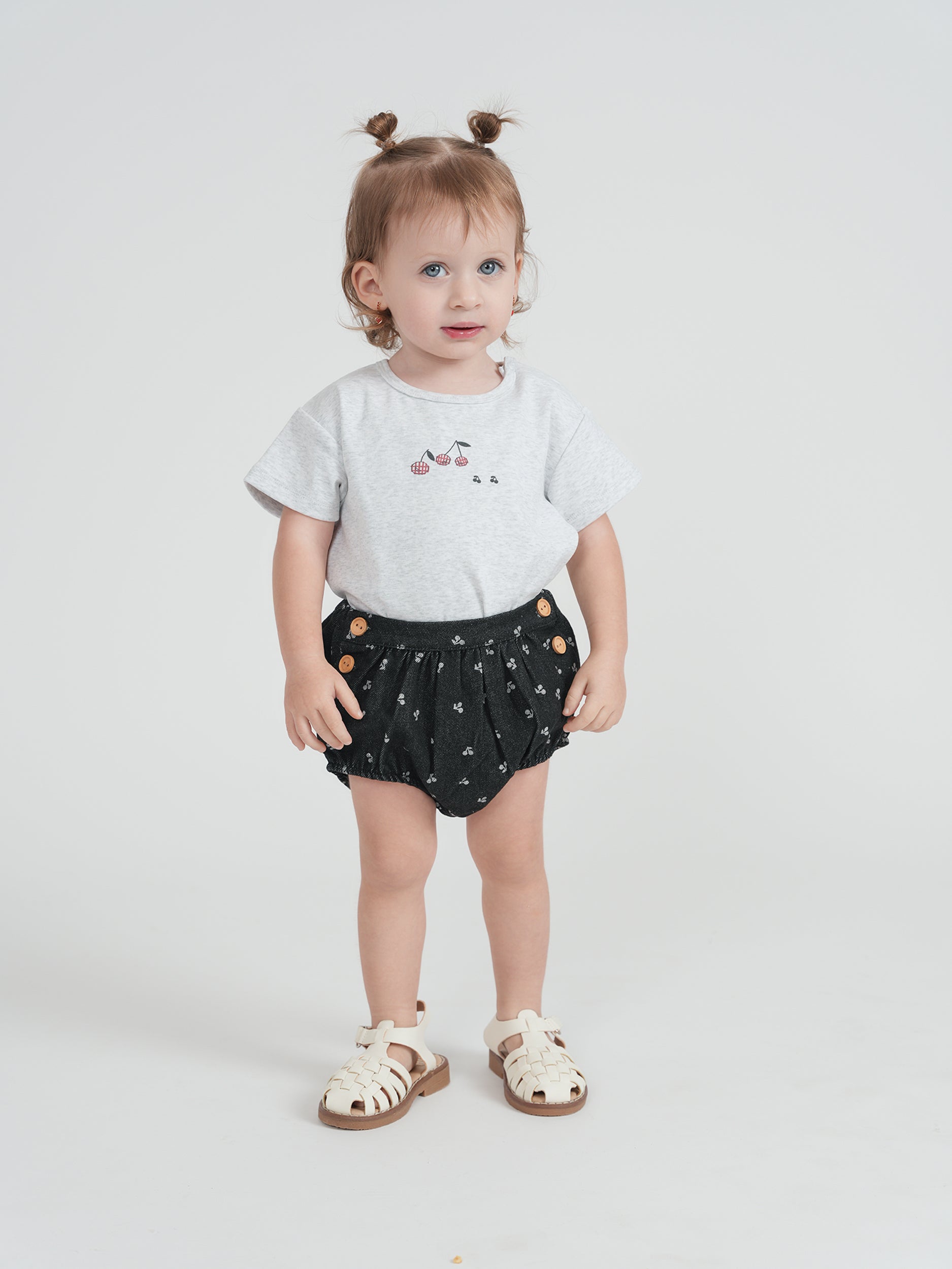 SB6CP7350G LOLA CHERRY WOVEN DENIM BLOOMER 2PC SET