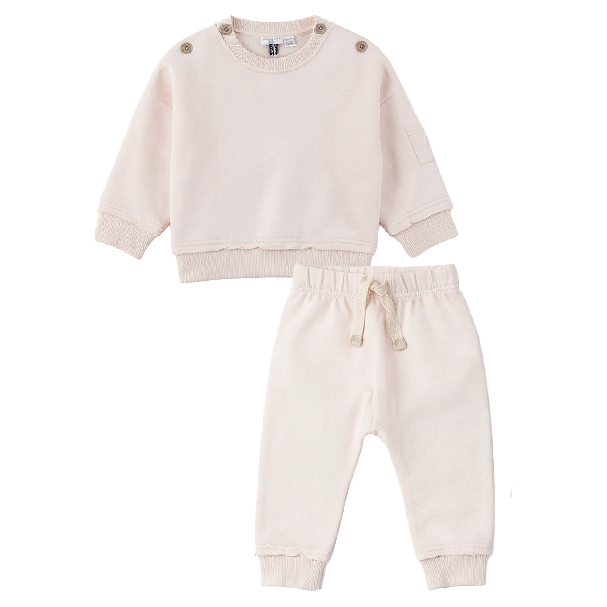 SB6CP7357E LITTLE FRAGILE FRENCH TERRY SWEATSHIRT 2PC SET