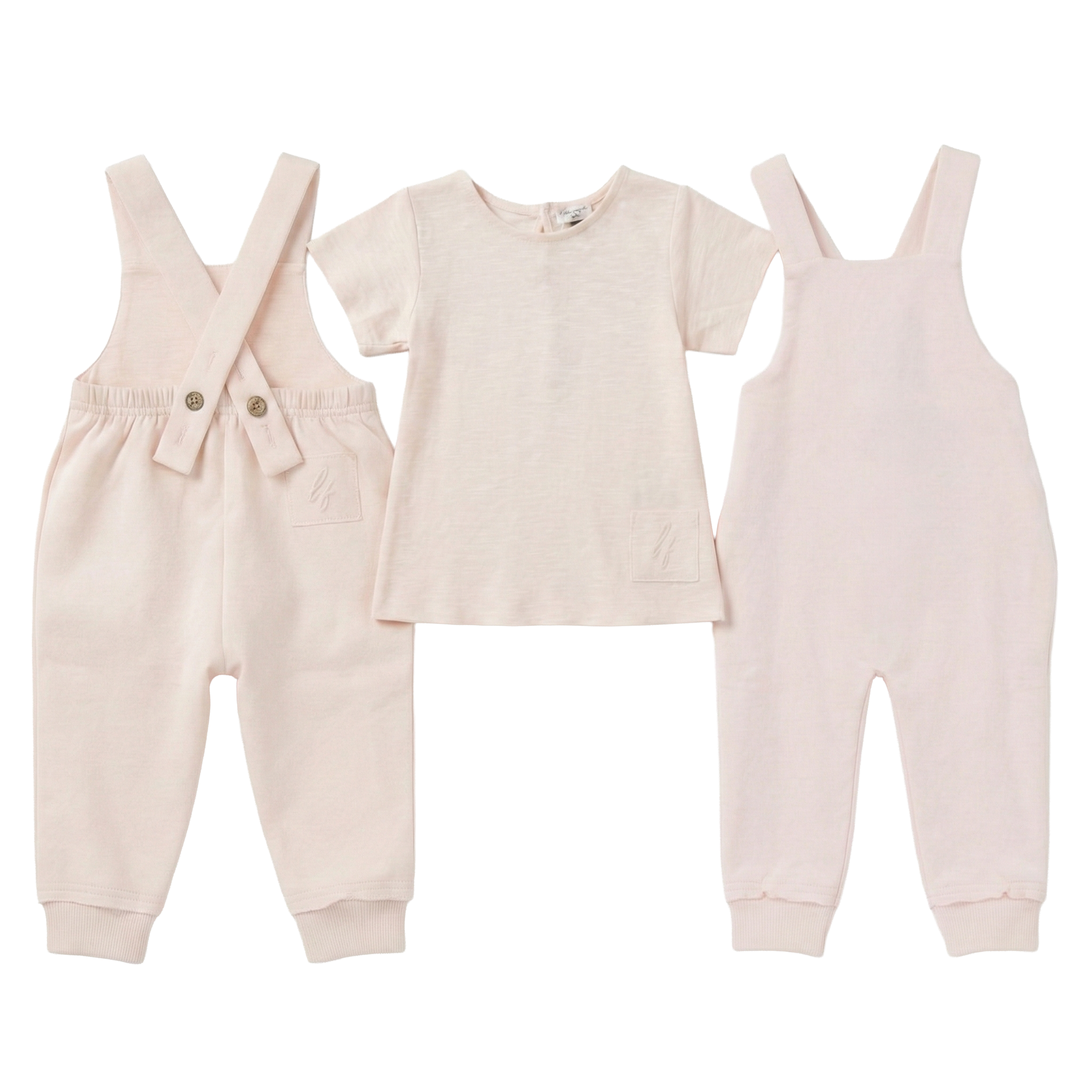 SB6CP7357OE LITTLE FRAGILE LONG OVERALL 2PC SET