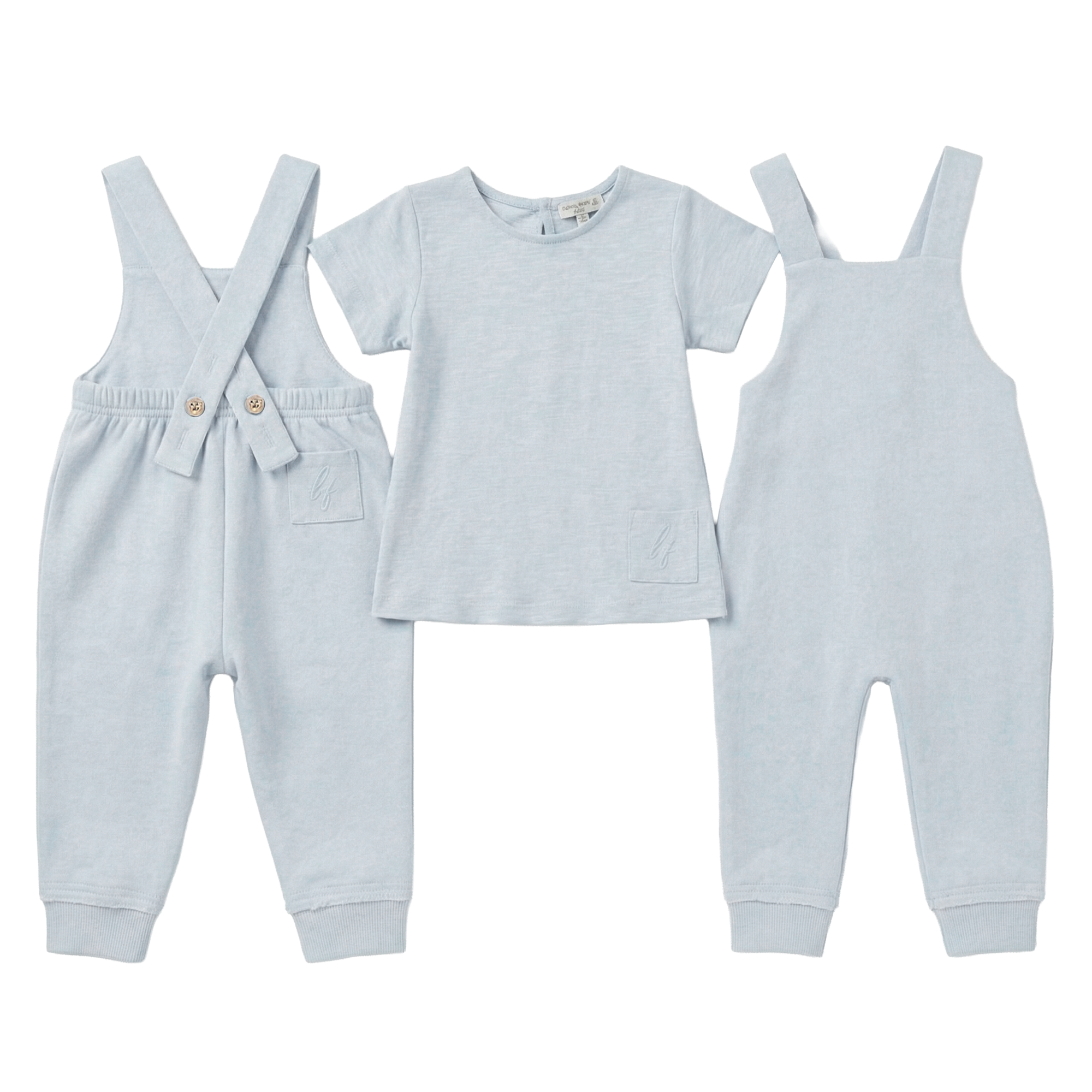SB6CP7357OE LITTLE FRAGILE LONG OVERALL 2PC SET