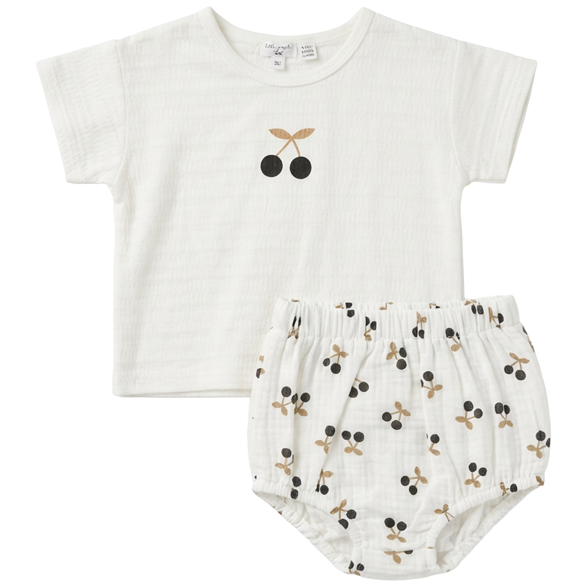 SB6CP7367E LITTLE FRAGILE CHERRY PRINT BABY 2PC SET