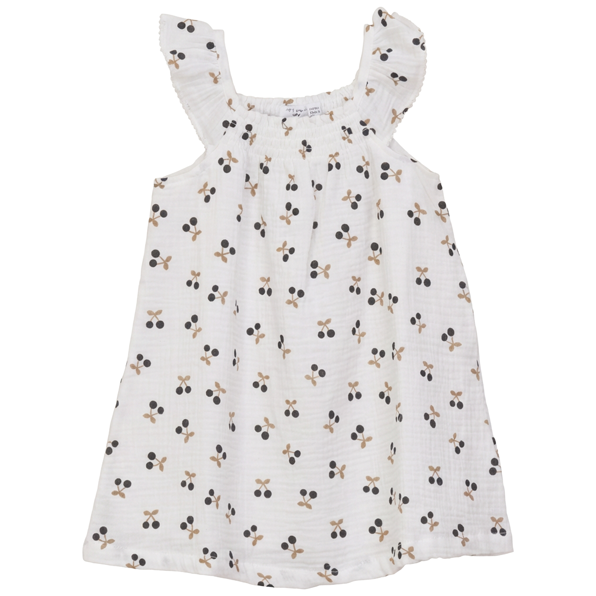 SB6CP7367J LITTLE FRAGILE WOVEN CRINKLE CHERRY PRINT JUMPER