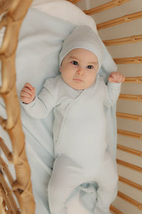 SB6CP7384S BL LITTLE FRAGILE SOLID FOOTIE 3PC SET