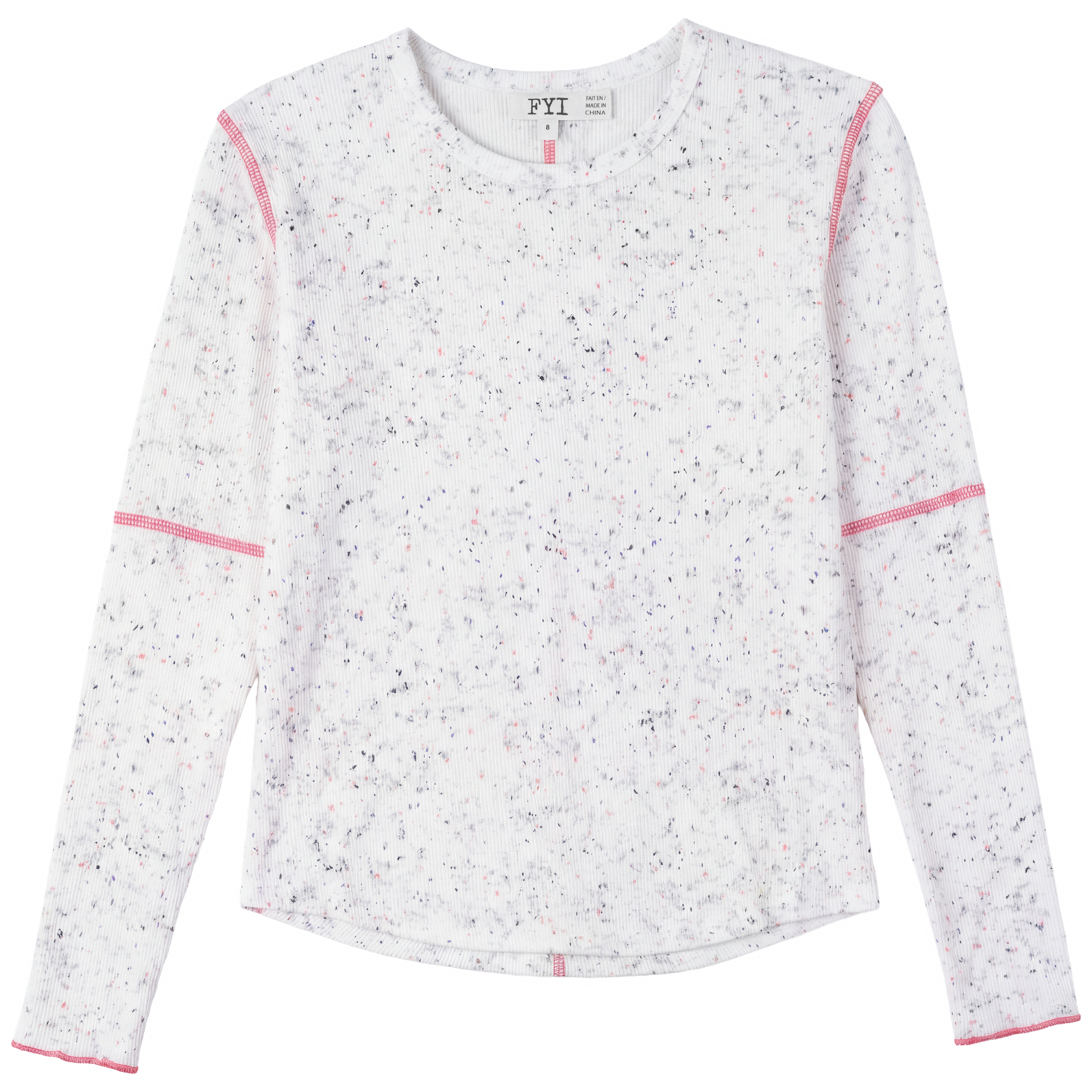 SB6CP7394 FYI GIRLS RIB LS TOP