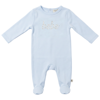 SB6CY2855 BEBE BELLA FLORAL EMBROIDER FOOTIE + BONNET