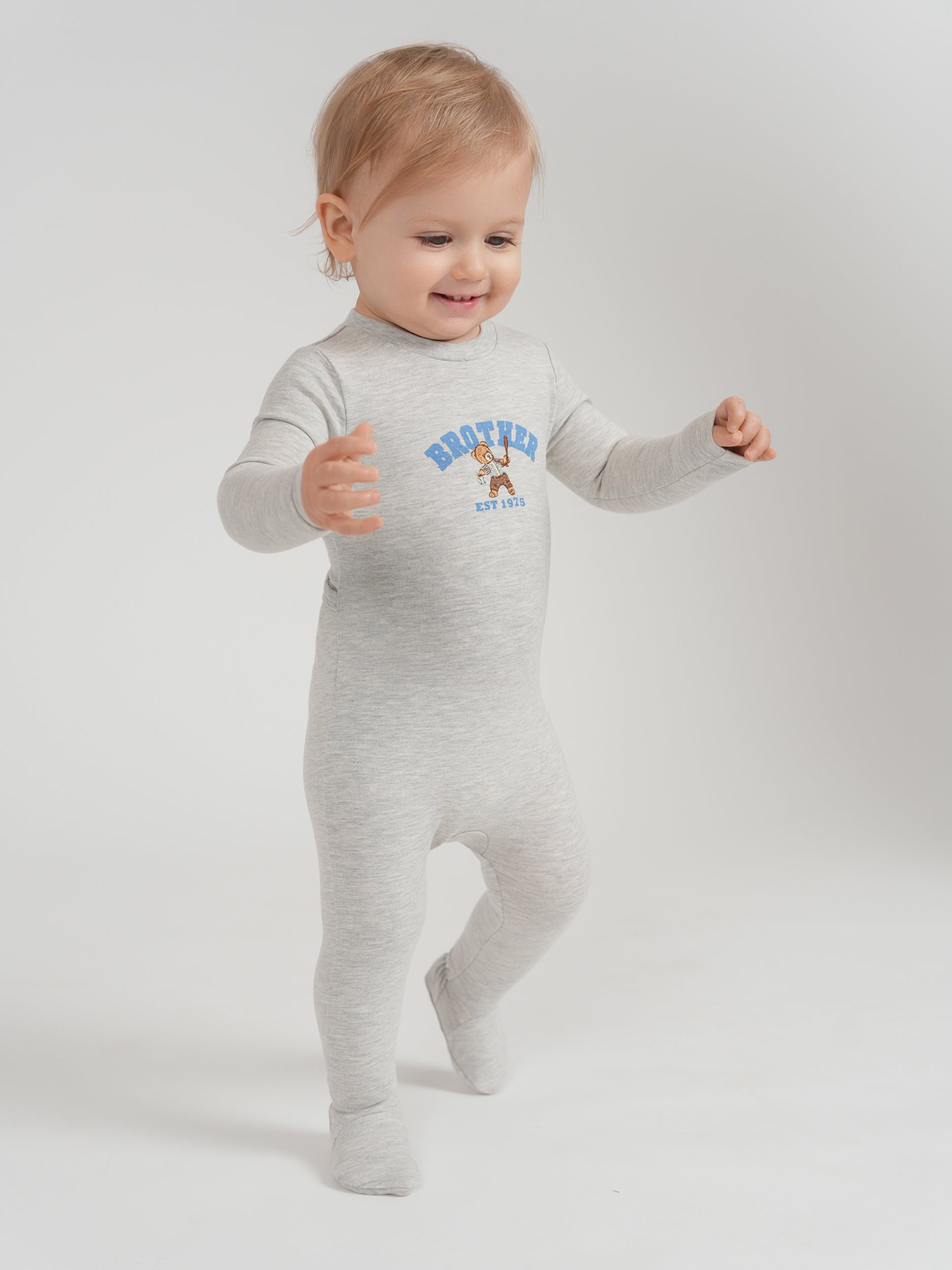 SB6CY2860B  WHIPPED COCOA BABY BRO FOOTIE