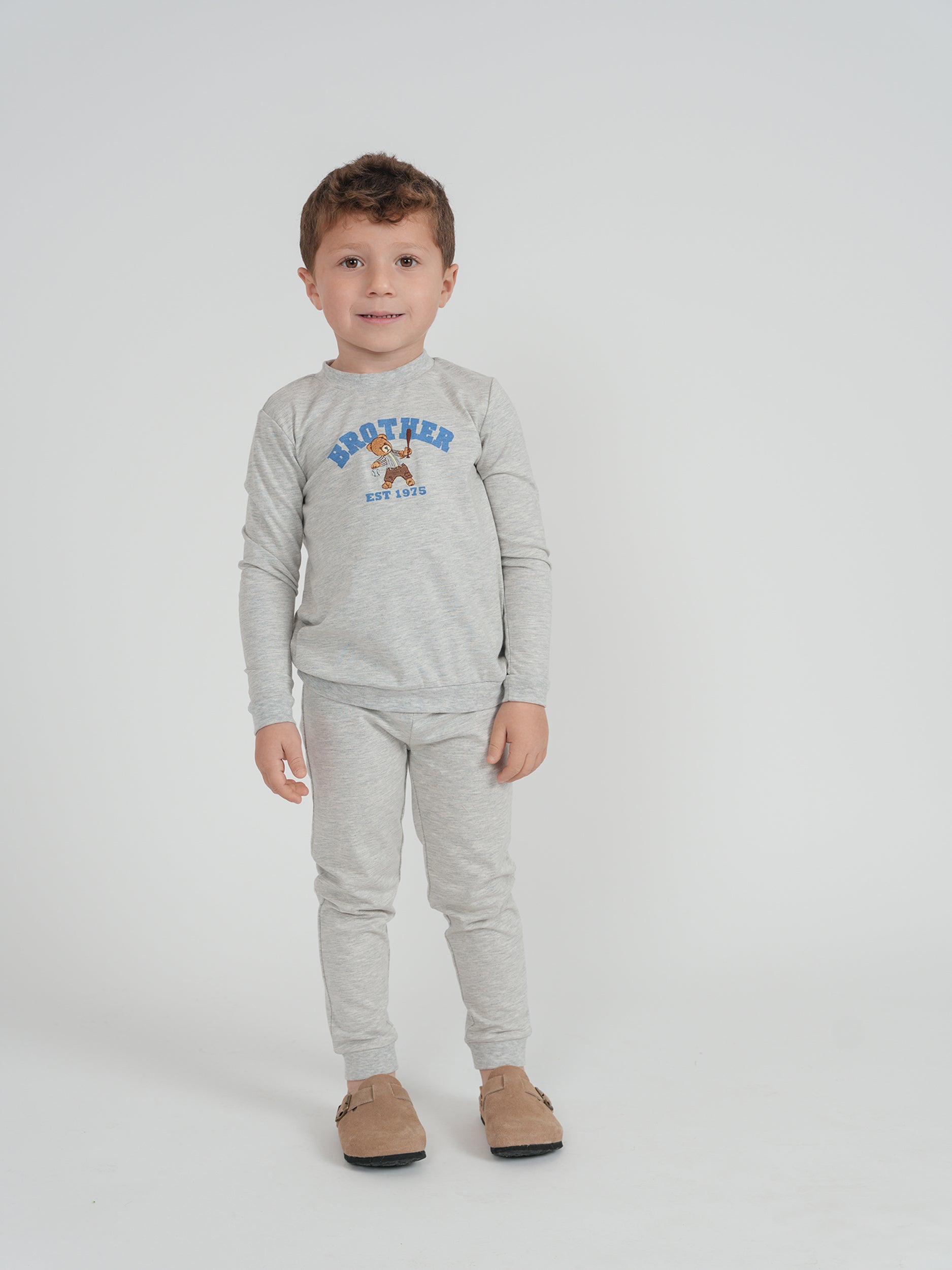 SB6CY2860EB WHIPPED COCOA BOYS BRO SWEATSHIRT 2PC SET