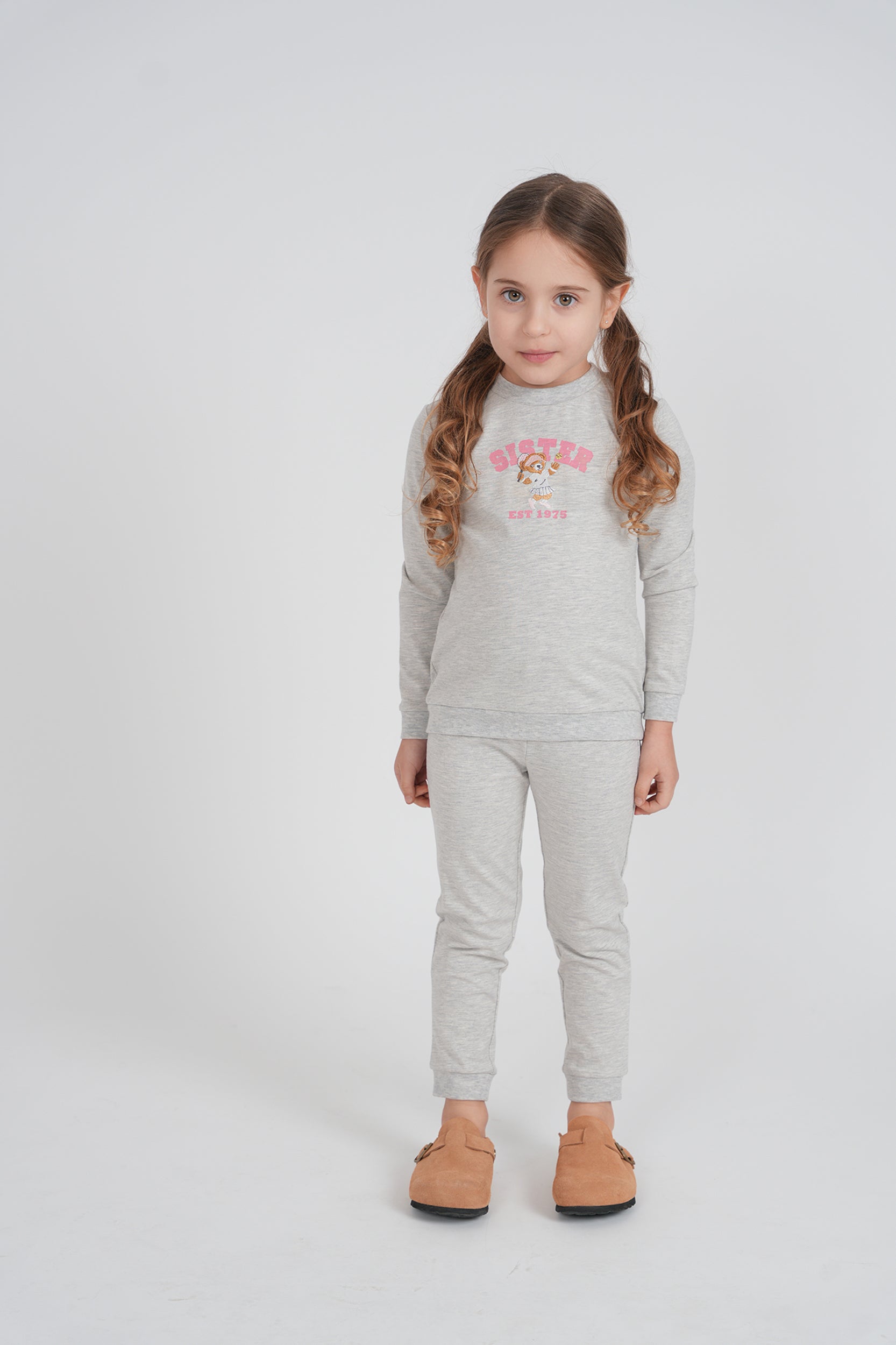 SB6CY2860EG WHIPPED COCOA GIRLS SIS SWEATSHIRT 2PC SET
