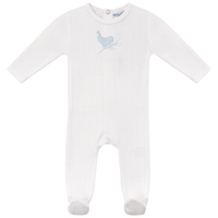 SB6CY2881 WHIPPED COCOA POINTELLE BIRD FOOTIE