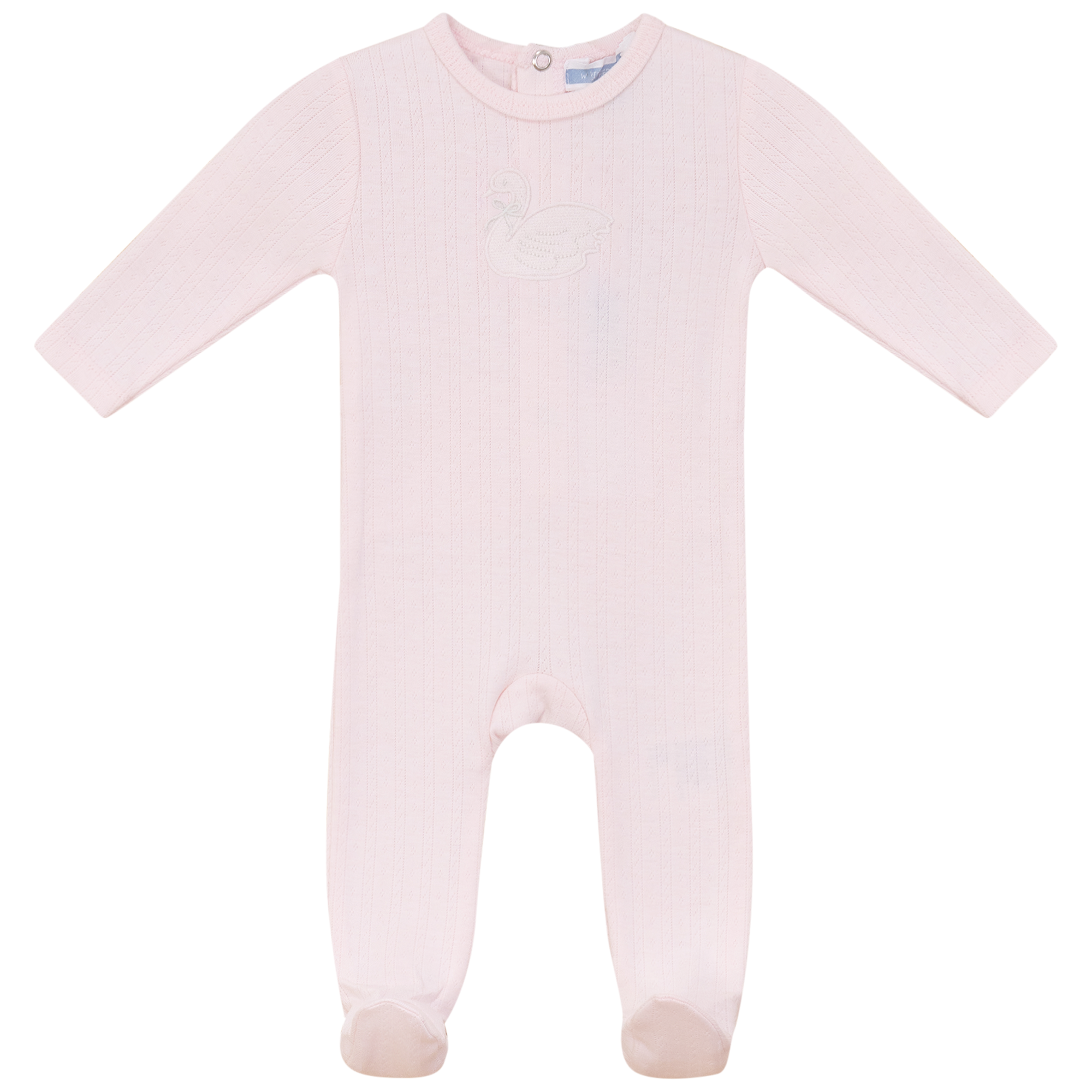 SB6CY2881 WHIPPED COCOA POINTELLE BIRD FOOTIE