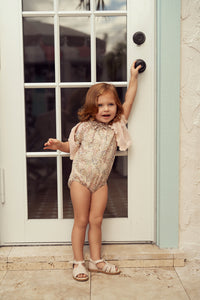 SB6CY2988B JOLIE CAPRI COTTON FLORAL BUBBLE ROMPER