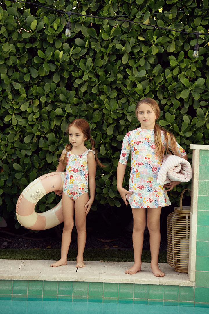 SB6CY3009 SUNBURNT GIRLS FLORAL SWIM SUIT