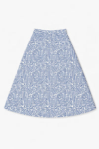 SB6CYT3008S NONI DAILY GEO/ SOLID PRINT SWIM SKIRT + TOP