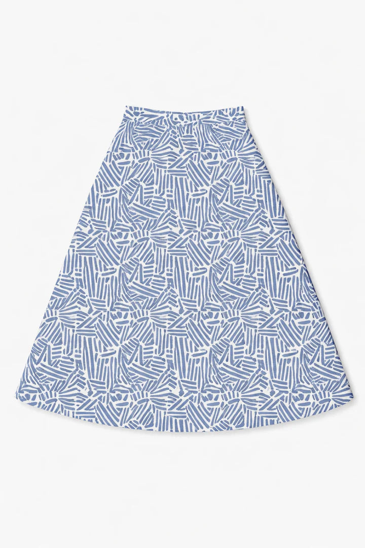 SB6CYT3008S NONI DAILY GEO/ SOLID PRINT SWIM SKIRT + TOP