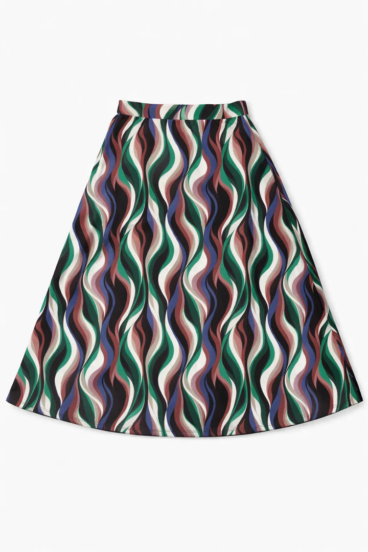 SB6CYT3008S NONI DAILY GEO/ SOLID PRINT SWIM SKIRT + TOP