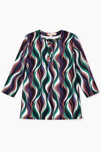 SB6CYT3008S NONI DAILY GEO/ SOLID PRINT SWIM SKIRT + TOP