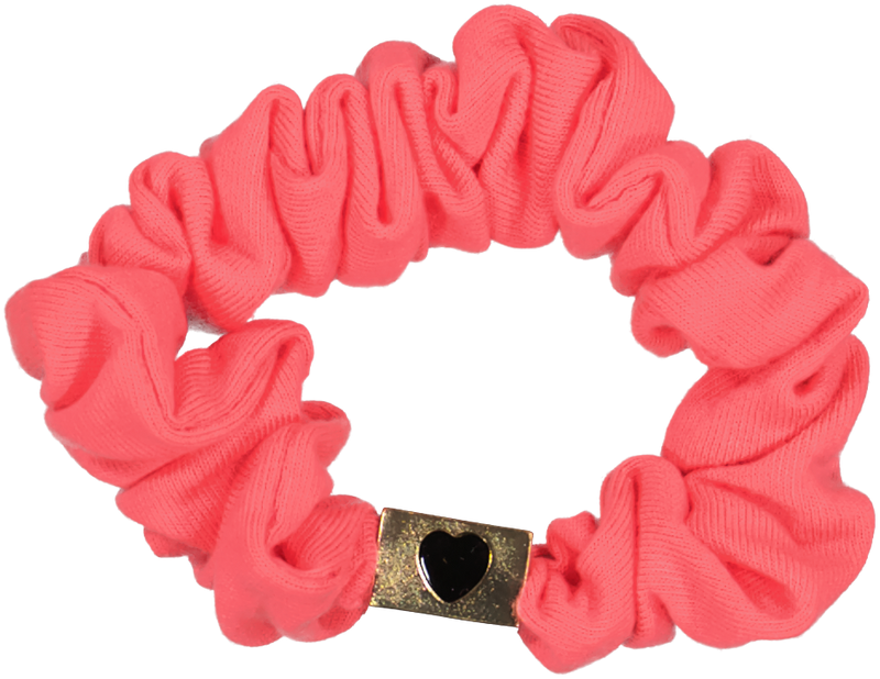 SC4348 DACEE METAL HEART BARREL SCRUNCHIE