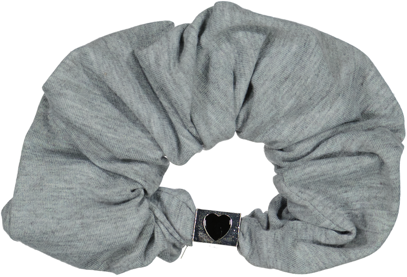 SC4348 DACEE METAL HEART BARREL SCRUNCHIE