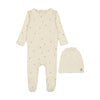 SCF LILETTE SCATTERED CHERRY FOOTIE + BEANIE SET