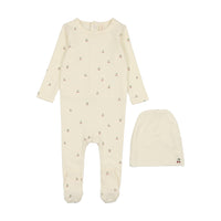SCF LILETTE SCATTERED CHERRY FOOTIE + BEANIE SET
