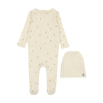 SCF LILETTE SCATTERED CHERRY FOOTIE + BEANIE SET