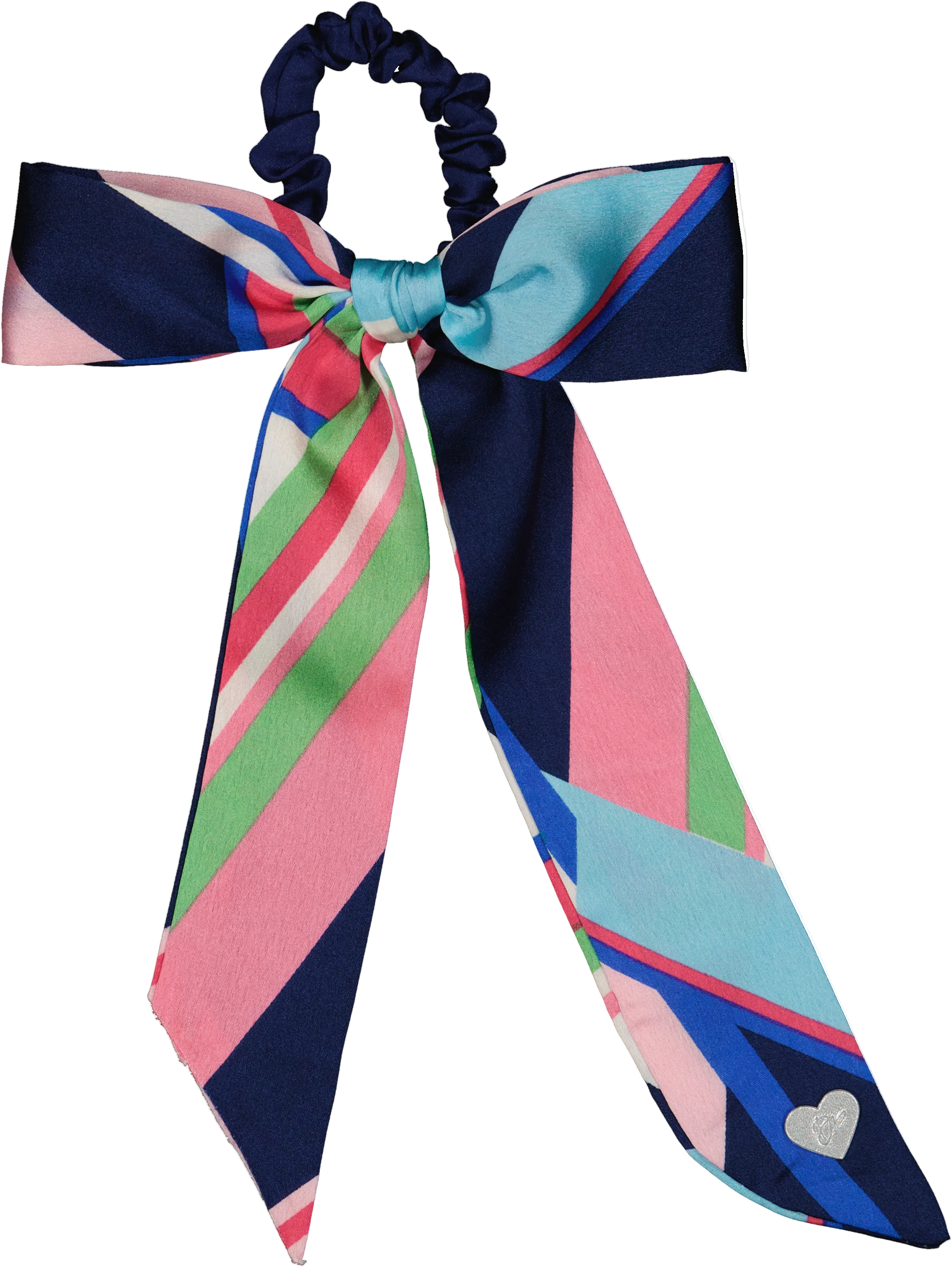 SCL4528 DACEE SILK SCARF LARGE BOW SCRUNCHY