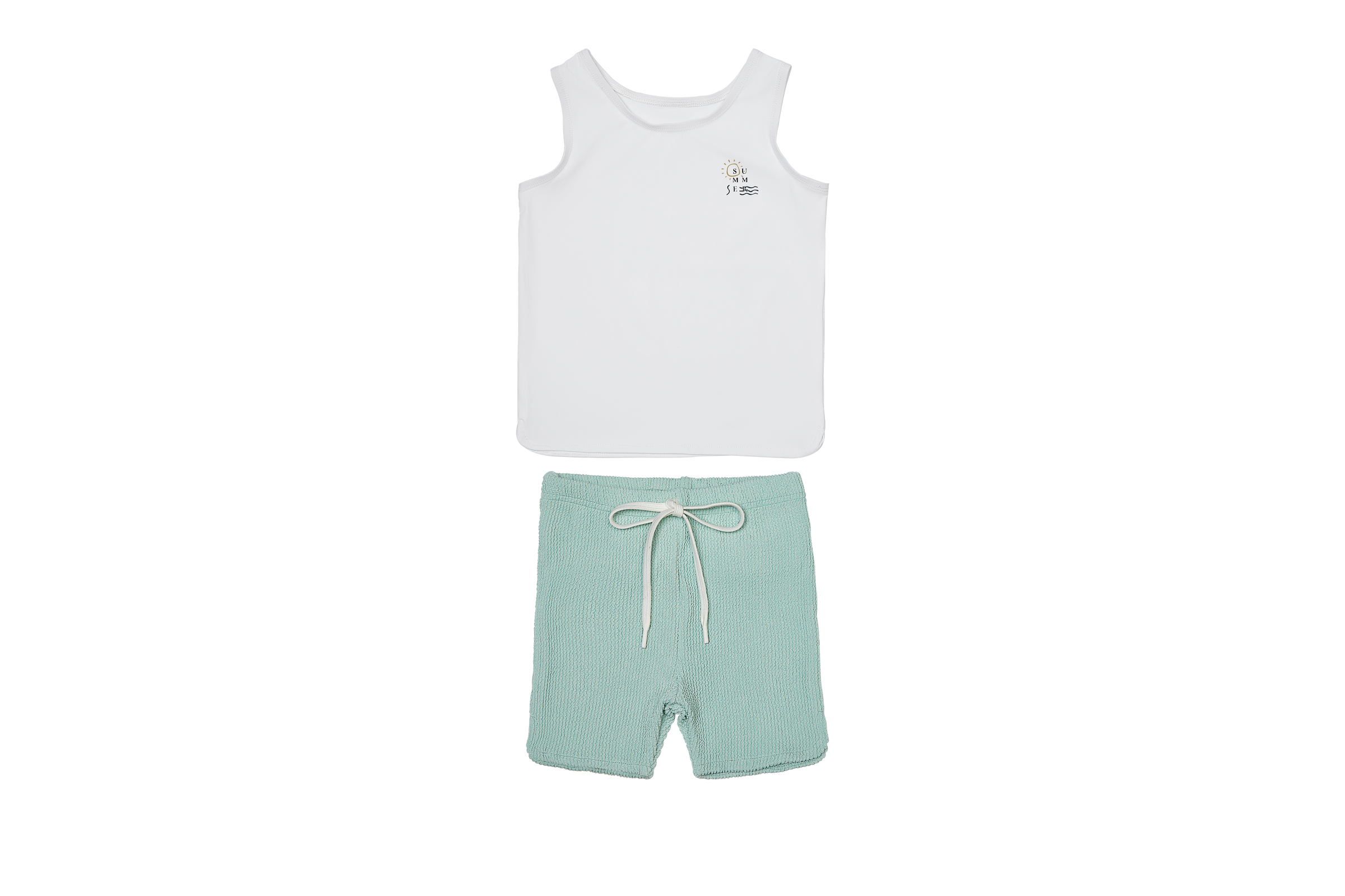 SG2725 CREW CRIMKLED BOYS SWIM SET