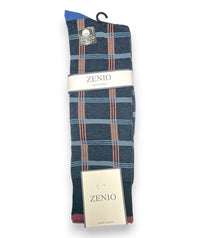 SK8063 ZENIO PLAID MENS SOCKS