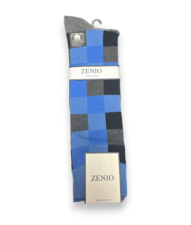 SK8064 ZENIO CHECKERED MENS SOCKS