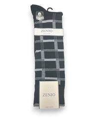 SK8063 ZENIO PLAID MENS SOCKS