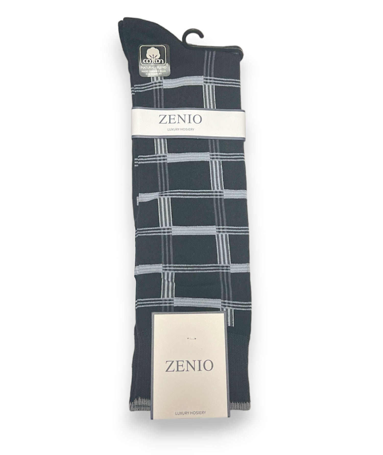 SK8063 ZENIO PLAID MENS SOCKS