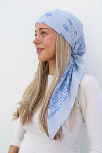 SCARF BAR PAISLEY SQUARE HEAD SCARF (90X90)