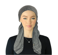 SP-258 CHERIE PRETIED TEXTURED SOLID SCARVES