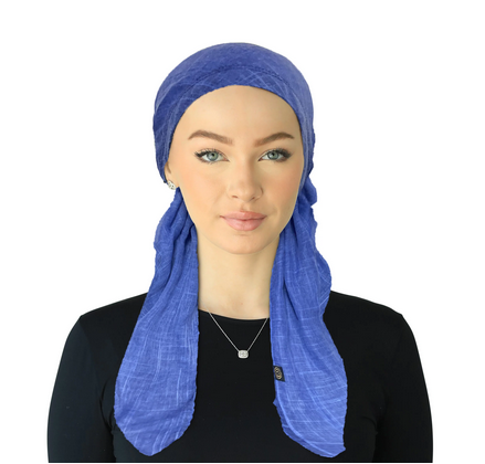 SP-258 CHERIE PRETIED TEXTURED SOLID SCARVES