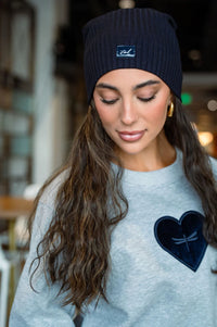 TAL NY MONOCHROME  LABEL BEANIE