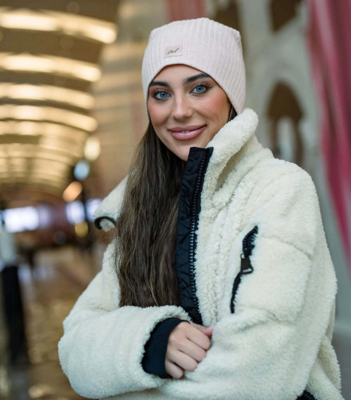 TAL NY MONOCHROME  LABEL BEANIE