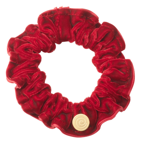 P6922 CHERIE NARROW STUDDED VELVET SCRUNCHY