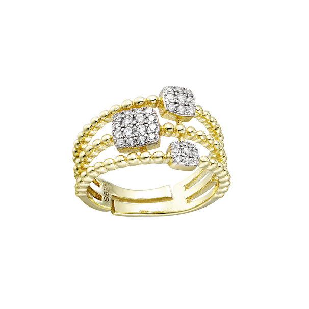 9R691 DLUX GP SS 3 SQUARE ADJ. RING