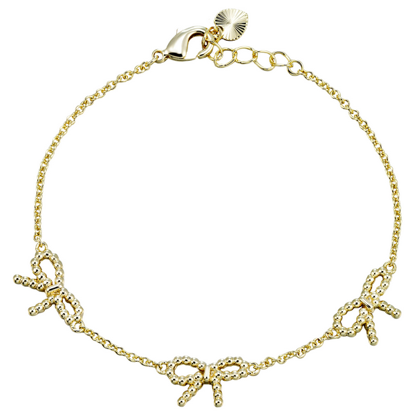 B4965 DLUX GP STS DOTTED BOW BRACELET