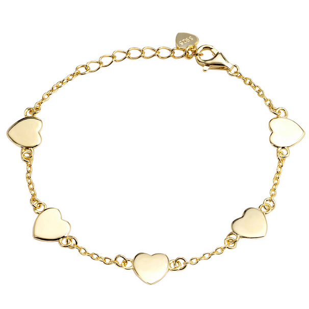 9B616 DLUX GP SS HEART BRACELET