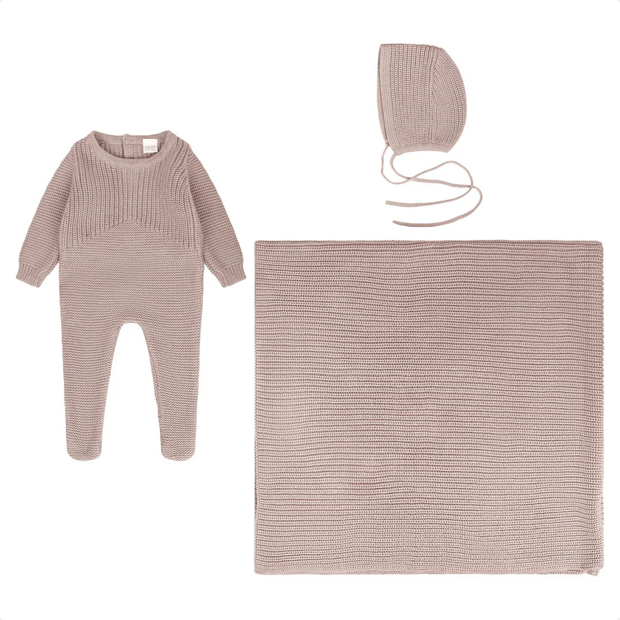 DAISY KNIT LAYETTE 3PC SET