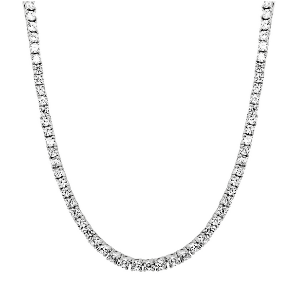 N5117 DLUX RP BRASS 3MM TENNIS NECKLACE