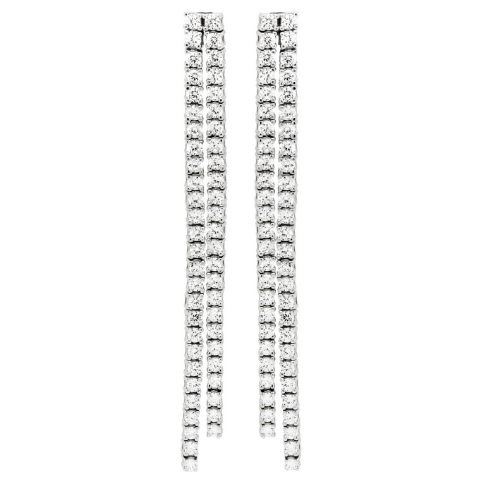 8EP224 DLUX RP SS TWO ROW 2MM POST EARRING