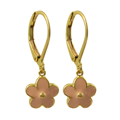 EW2209 DLUX GP BRASS LEVER BACK EARRING